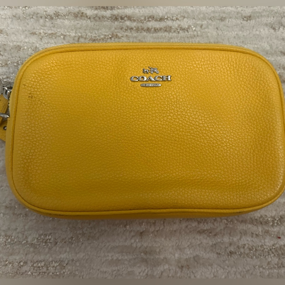 Yellow Coach Crossybody and Wristlet
